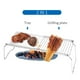 thumbnail image 2 of Soporte para barbacoa 2 en 1 Soporte para estufa plegable al aire libre y parrilla de barbacoa Mesa de camping Soporte para ollas Red de barbacoa Soporte de leña de acero inoxidable Herramienta de pi Irfora Soporte para barbacoa, 2 of 7