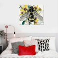 thumbnail image 5 of Orinice Flowers Bee Fine Art Aesthetic Poster & Print Wall Painting for Home Office Decor, Canvas Living Room Bedroom Wall Art Decor for Bathroom, Classroom, Kitchen, Farmhouse, Various Room, 5 of 6