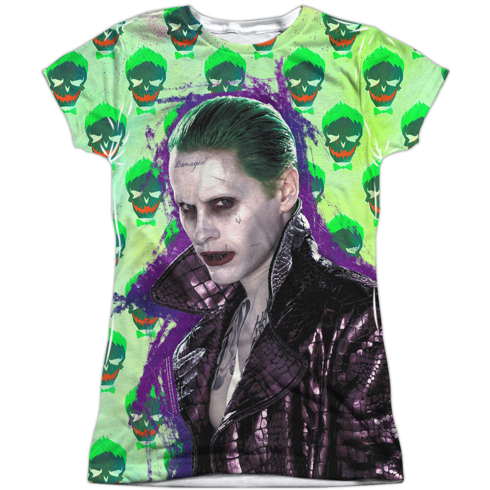 Suicide Squad Joker Jacket Skull Girls Jr Sublimation White