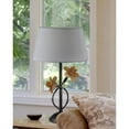 thumbnail image 2 of 24.25" Black and White Handcrafted Art Glass Table Lamp, 2 of 2