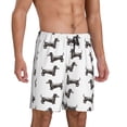 thumbnail image 2 of Sikiie Dachshund Dog Puppy Mens Pajama Shorts, Lightweight Lounge Pant with Pockets Soft Sleep Pj Shorts for MenMedium, 2 of 6