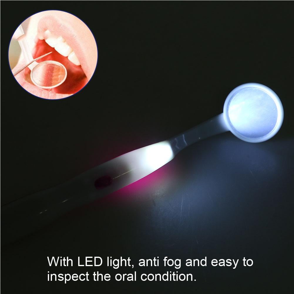 Sonew Professional Dentist Teeth Inspection Oral Mirror Dental Care Tool With LED Light, Oral