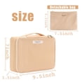 thumbnail image 2 of Bolsa de maquillaje de viaje Queboom, neceser para mujer y hombre (beige), 2 of 5