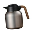 thumbnail image 3 of Cafetera térmica de acero inoxidable, tetera, 1200 ml, práctica jarra térmica Gris, 3 of 9