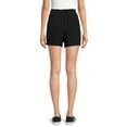 thumbnail image 2 of Time and Tru Women's Linen Shorts, 2 of 5