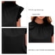 thumbnail image 5 of Estrela Mujer Volantes Trim Cap Manga Top Volantes Trim Casual Color Liso Elegante Verano Jersey Blusa Negro L, 5 of 6