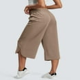 thumbnail image 5 of LYMAYTER Cotton Linen Culottes Pants for Women Loose Wide Leg Casual Cropped Pants for S-3XL, 5 of 10