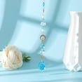 thumbnail image 5 of Crystal Wind Chime Hanging Moon Dreamcatcher Diamond Prisms Dreamcatcher Rainbow Pendant Garden Decoration, 5 of 8
