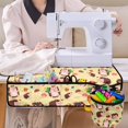 thumbnail image 4 of ZIATUBLE Cartoon Hedgehog Sewing Machine Mat Protective Table Pad Organizer Dustproof Sewing Machine Mat to Reduce Noise Washable Sewing Machine Pad for Table with Detachable Pouch, 4 of 5