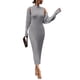 thumbnail image 1 of Conjunto de punto gris de 2 piezas PRETTYGARDEN para mujer, talla pequeña, 1 of 8