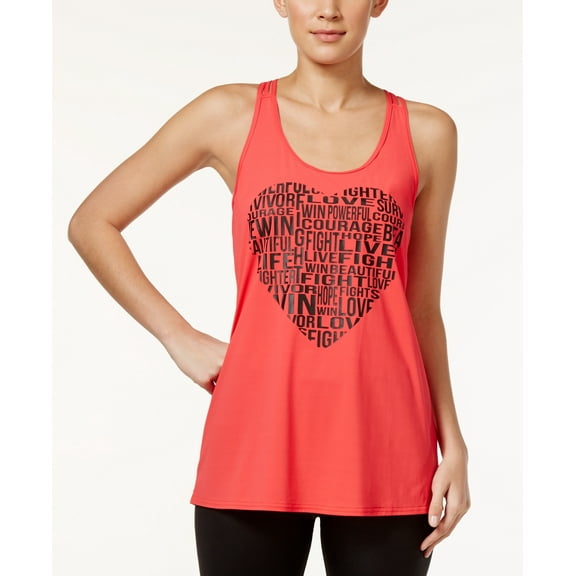 Ideology Womens Go Red For Graphic Top