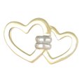 thumbnail image 1 of Arete Con Figura De Corazones Entrelazados 10k 1.70 Gr, 1 of 3