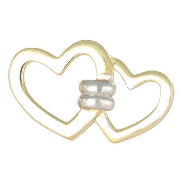 Arete Con Figura De Corazones Entrelazados 10k 1.70 Gr