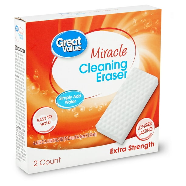 Great Value Extra Strength Miracle Cleaning Eraser, 2 count Walmart