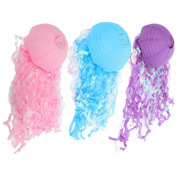 3 Pcs Jellyfish Lantern Jellyfish Hanging Lantern Hanging Jellyfish Hanging Lantern Jellyfish Shape Birthday Decorations