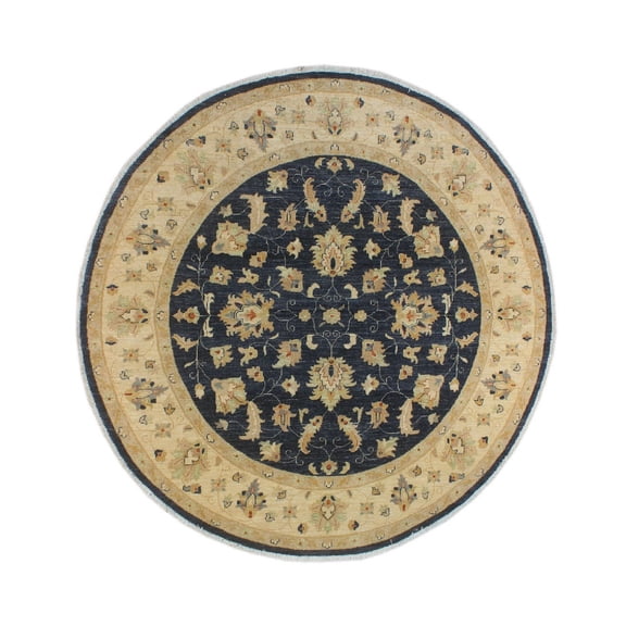 Yousafi Helen Blue/Ivory Rug, 8'2" x 8'2"
