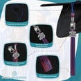 thumbnail image 3 of Endea Graduation Royal Blue/Red Tassel with Photo Frame Charm and Bling Charm, 3 of 11