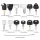 thumbnail image 2 of 12 Keys Heavy Equipment Construction Ignition Key For Caterpillar Jcb Yanmar Kobelco For Volvo BOBCAT Hitachi Komatsu Excavator, 2 of 4