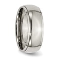 thumbnail image 3 of Primal Steel Titanium 8mm Ridged Edge Band, 3 of 7