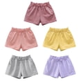 thumbnail image 4 of GYRATEDREAM Toddler Boy Summer Shorts, Boys Summer Cotton Linen Active Jogger Shorts Drawstring Elastic Waist Running Shorts for 90CM, 4 of 5