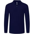 thumbnail image 7 of MoFiz Men's Quick Dry Golf Polo 1/4-Zip Long Sleeve Athletic Shirt, 7 of 7