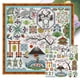 thumbnail image 1 of Hilo de bordar Algodón ecológico 14CT Monte impreso Fuji Puzzle Punto de cruz 37x37cm, 1 of 9