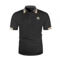 thumbnail image 3 of Breeze Polo Shirts for Men Stretchy Quick Dry Casual Short Sleeve Wearbreeze Collared Textured Polo Shirt, M, 3 of 7