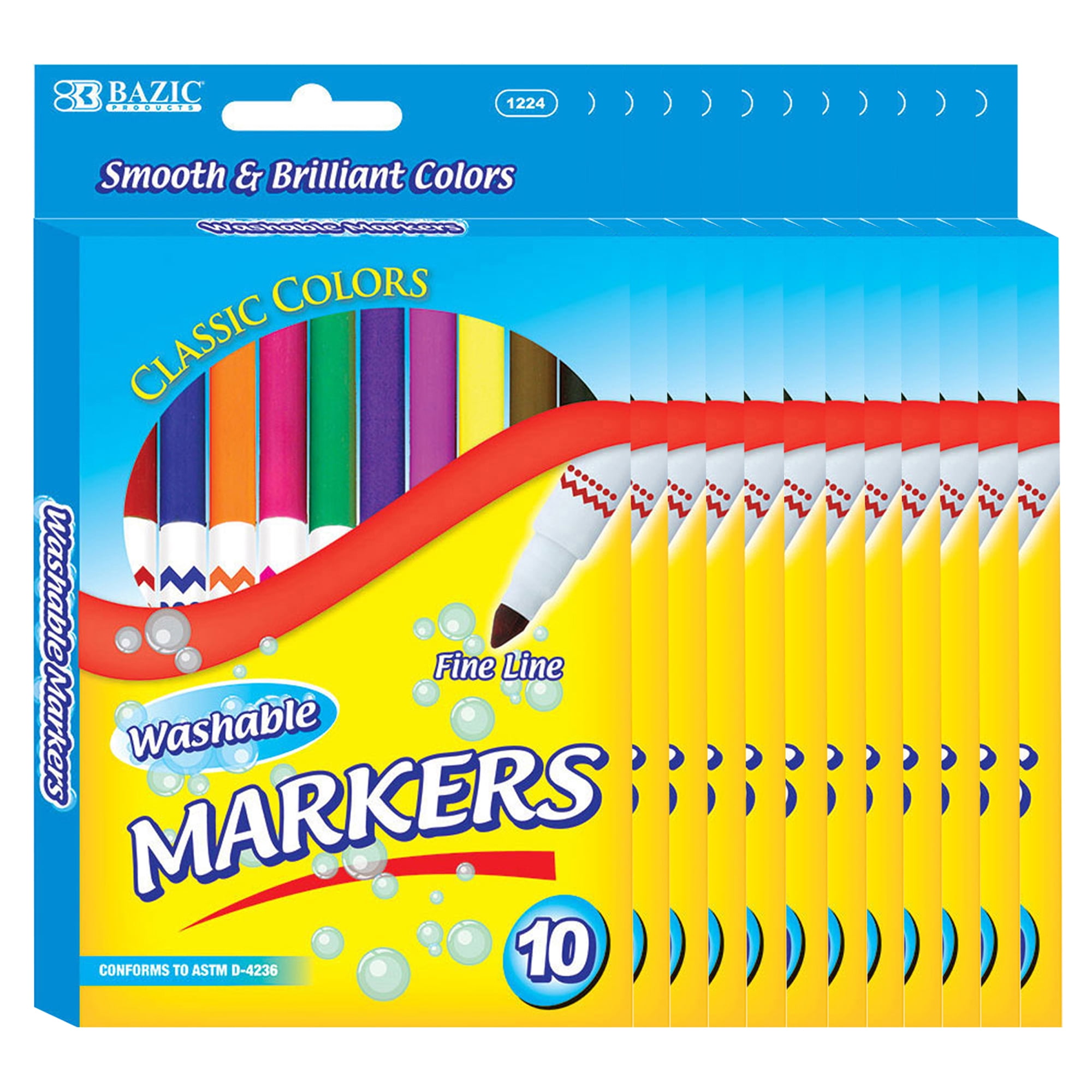 colors vary BAZIC Assorted Color 45 Millimeter Bingo Marker