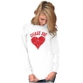 thumbnail image 5 of Chase Me Funny Valentines Day Joke Women's Long Sleeve T Shirt Brisco Brands M, 5 of 6