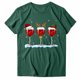 thumbnail image 4 of Gibobby Camiseta Navideña De La mujer Navidad Moda Casual Copa de Impresión Manga Corta Cuello Redondo Suelta Camiseta Blusa Tops(Verde,G), 4 of 5