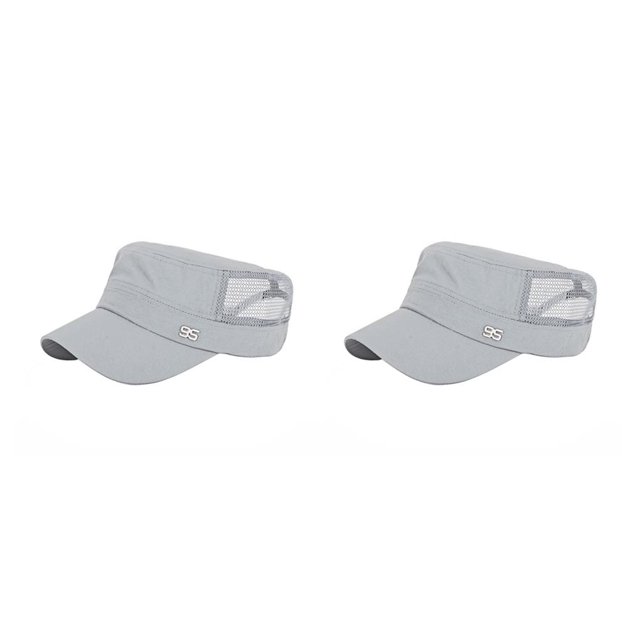 Qarigey Gorra de béisbol ajustable para exteriores, sombrero de malla plana transpirable, sombreros para el sol para hombres Type6 NO6 Qarigey CBP011067