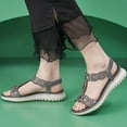 thumbnail image 2 of IUJSOY Womens Sandals Glitter Rhinestone Dressy Summer Platform Sandals Open Toe Walking Shoes, 2 of 9