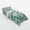 thumbnail image 3 of Flower Duvet Cover Set, Floral Pattern with Rose Vintage Inspired Watercolor Style Print Pastel, Bedding Set with Shams and Fitted Sheet, 3 Sizes, by Ambesonne, 3 of 3
