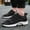 Black, variant on iTNHFP Womens Walking Sneakers Couples Fashion Solid Color Mesh Lace Up Sneakers for Men and Women with The Same Type Of Running Shoes