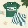 thumbnail image 2 of UAYOTSE Toddler Baby Boy Outfit Cart Hole Shirt Shorts Set Summer Vocation Clothes,Sizes 6-12 Months, 2 of 9