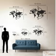 thumbnail image 3 of Violaura World Map Compass Metal Wall Art - Easy to Install Hanging Perfect for Home, Living Room Decor (36.0" x 27.7"), 3 of 8