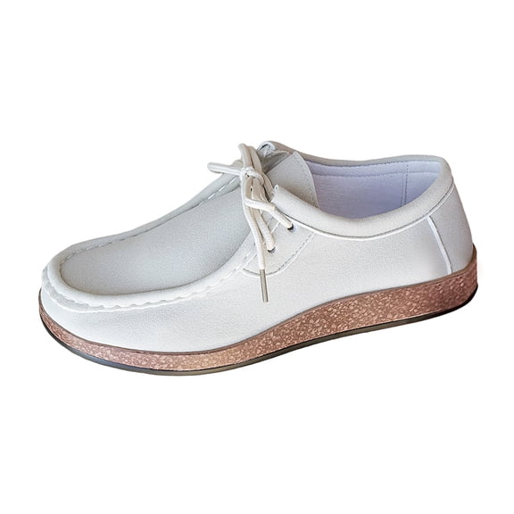 YLYL Women Platform Sneakers Low Top Lace up Fashion Comfortable Casual Walking Tennis Shoes