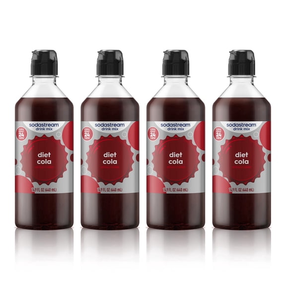 sodastream 14.9 fl oz Classics Diet Cola Drink Mix, 4pk