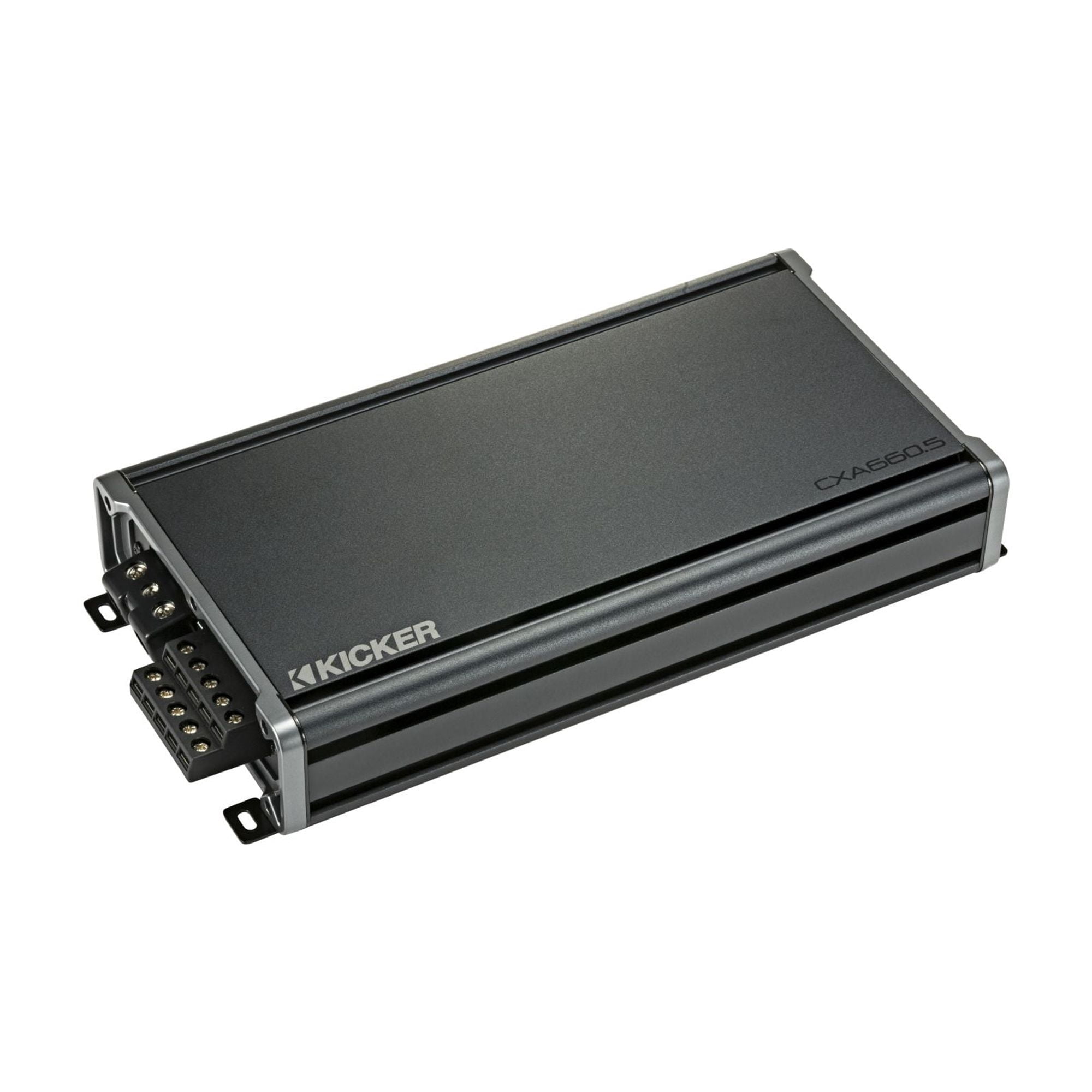 Kicker 46CXA6605 CXA6605 - 4x90-Watt 4-Channel Full-Range Amp w/300-watt Class D Sub Channel w/ Bass Knob Bundle