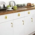 thumbnail image 3 of Utopia Alley 25pcs Kent Cabinet Ring Pull Knob - Decorative Cabinet Drop Pull Knobs for Cabinets and Drawers - Vintage Cabinet Hardware with Hand Finished Polished Gold - Metal Drawer Pull Knobs 1.6", 3 of 9