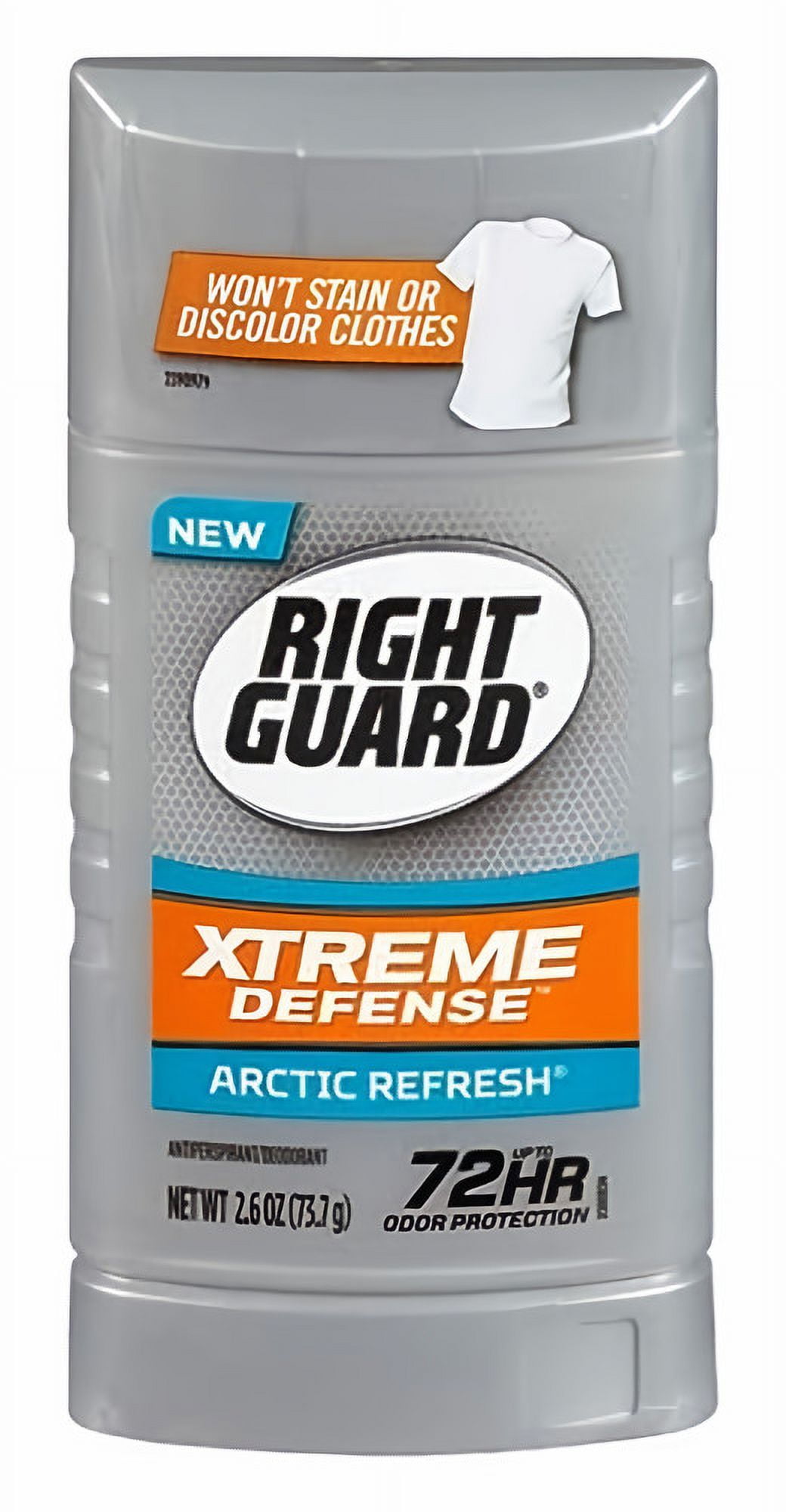 Right Guard Xtreme Antiperspirant/Deodorant Invisible Solid Arctic Refresh 2.6 oz (Pack of 16)