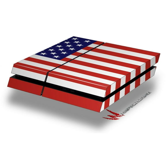 USA American Flag 01 - Decal Style Skin fits original PS4 Gaming Console by WraptorSkinz