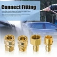 thumbnail image 3 of Hose Pressure Washer Quick Connect Kit, 4 PCS M22 14mm To 3/8 Inch Hose Quick Connect Fitting Coupler, Brass Pressure Washer Adapters For Power Washer Gun, Hose, Pump, 3 of 6