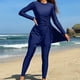 thumbnail image 1 of Trajes de baño de una pieza para mujer Trajes de surf de manga larga para mujer Trajes de buceo cortos con almohadillas para el pecho y sin soportes de acero Trajes de baño conservadores Traje de baño, 1 of 6