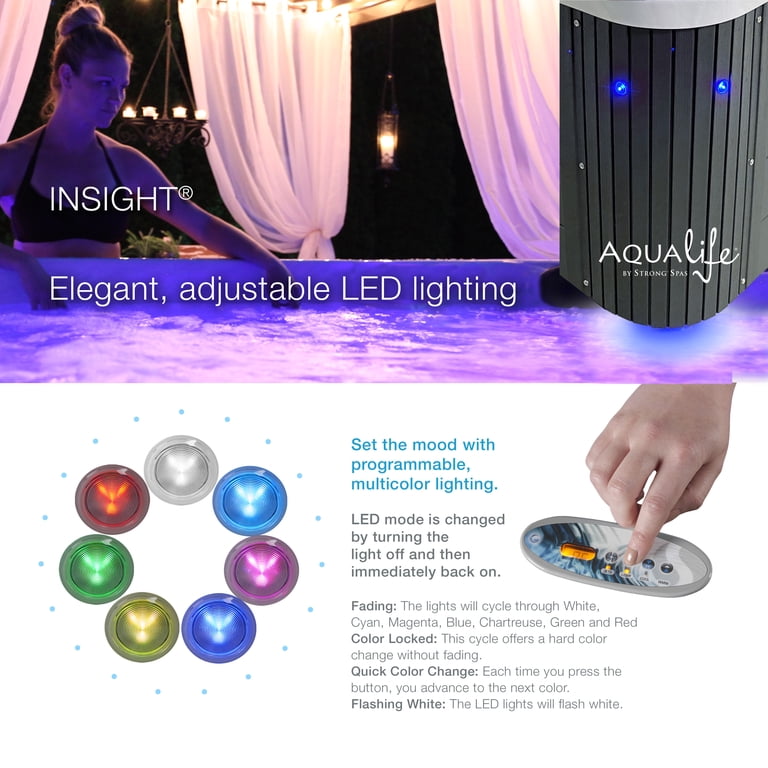Aqualife Strong Spas Insight Hot Tub, 5-6 Person, 34-Jet, 73-Port