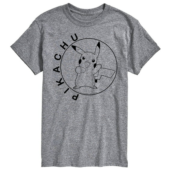 Pokémon - Pikachu Circle - Men's Short Sleeve Graphic T-Shirt