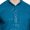 Peacock Blue, variant on Indian Chikankari Embroidered Sequined Cotton Men's Kurta Pajama (Black, L)