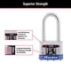 thumbnail image 4 of Padlock Master Lock 3TLF de acero laminado con llave, paquete de 2, 4 of 5