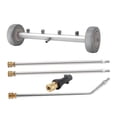 thumbnail image 3 of Terraxo Pressure Washer Undercarriage Cleaner Premium Stainless Steel Universal under Car Cleaner with Extension Rods Water Broom Undercarriage Sprayer Suitab with Connector, 3 of 8