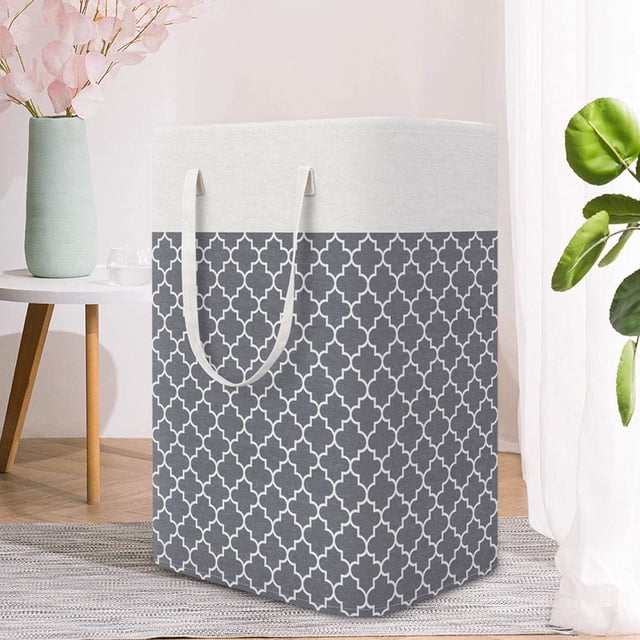 AMERTEER Large Capacity Laundry Basket 75L Collapsible Laundry Storage Basket for Bedroom Bathroom